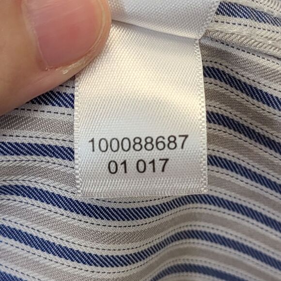 Brooks Brothers Mens Striped Regent Fit Supima Cotton Button Up Shirt 16.5-33 - Picture 13 of 13